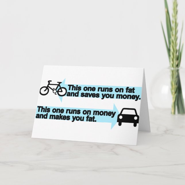 Rolig för cykel bil kontra kort (Framsida)