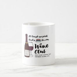 Rolig för drinkvin för bokklubb | natt för flickor kaffemugg