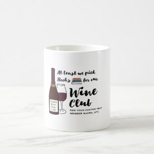 Rolig för drinkvin för bokklubb natt för flickor kaffemugg