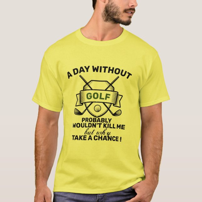 rolig för gåva-idé för fars daggolfälskare manar t shirt (Framsida)