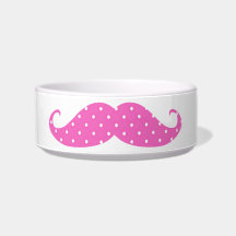 Rolig för shock rosa polka dotsmustasch