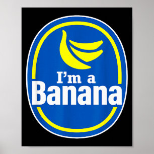 Rolig Föreställ Dig Att Jag Är En Banan Halloween Poster