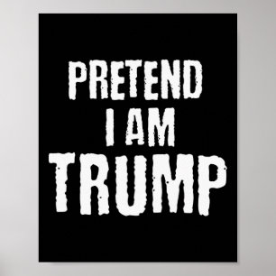 Rolig Föreställ Dig Att Jag Är Trump Halloween Pol Poster
