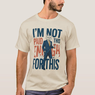 Rolig företags katt t shirt