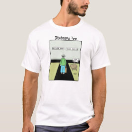 Rolig förhalningtecknad t shirt