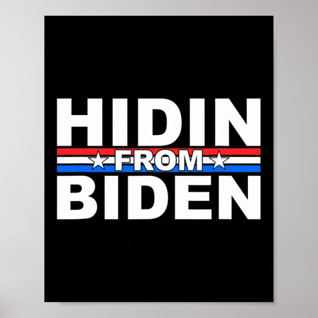 Rolig Förklädnad Från Biden - Anti Joe - Trump  Poster (Framsidan)