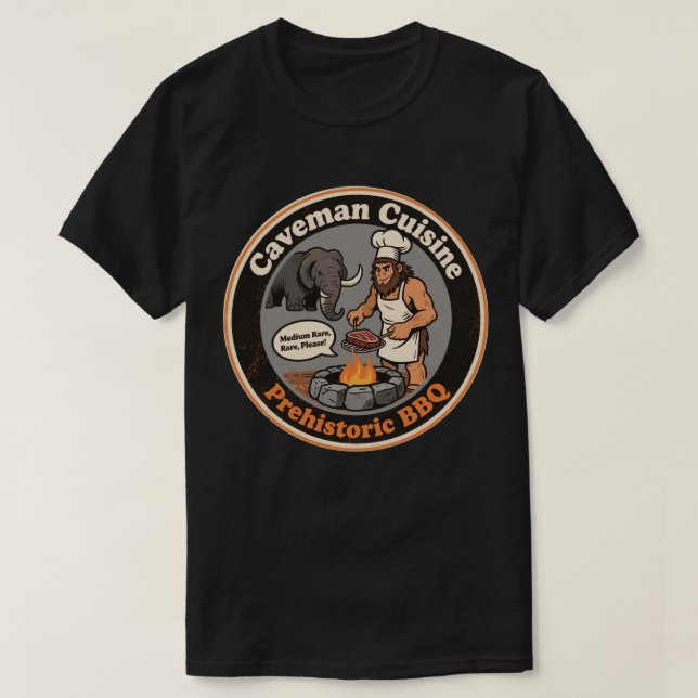 Rolig Forntida Grillfest T Shirt (Design framsida)