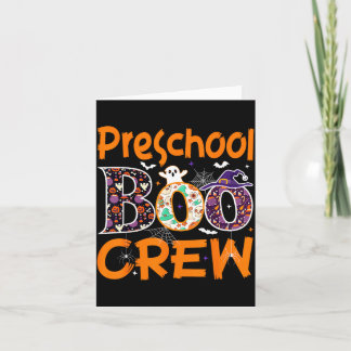 Rolig förskola Boo Crew Halloween för förskola Kort