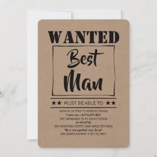 Rolig Förslag till Best Man, Bröllopsvittne Inbjudningar