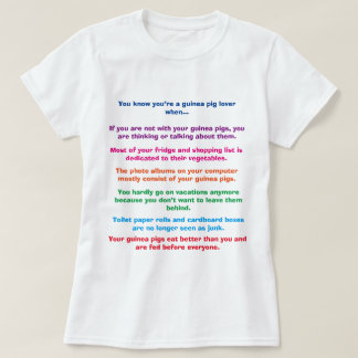 Rolig försökskaninskjorta t-shirt