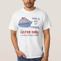 Rolig Första Kryssnings T-Shirt – Muster Drill Skä