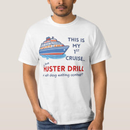 Rolig Första Kryssnings T-Shirt – Muster Drill Skä