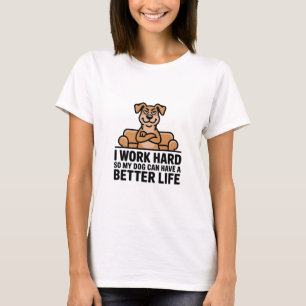 Rolig Förstörd Hund Citat Soffillustration T Shirt
