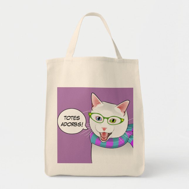 Rolig förtjusande shopping bag för HipsterDoofus Tygkasse (Framsidan)