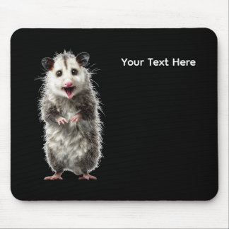 Rolig Förvånad Chockad Opossum Musmatta
