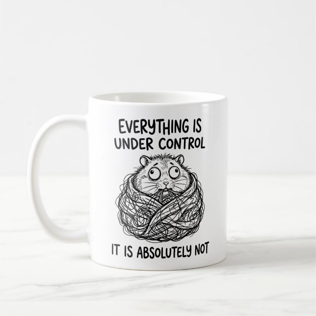 Rolig Förvildad Hamster Klassisk Mugg (Vänster)