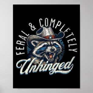Rolig Förvildad Och Helt Urskruvad Cowboy Råtta Poster