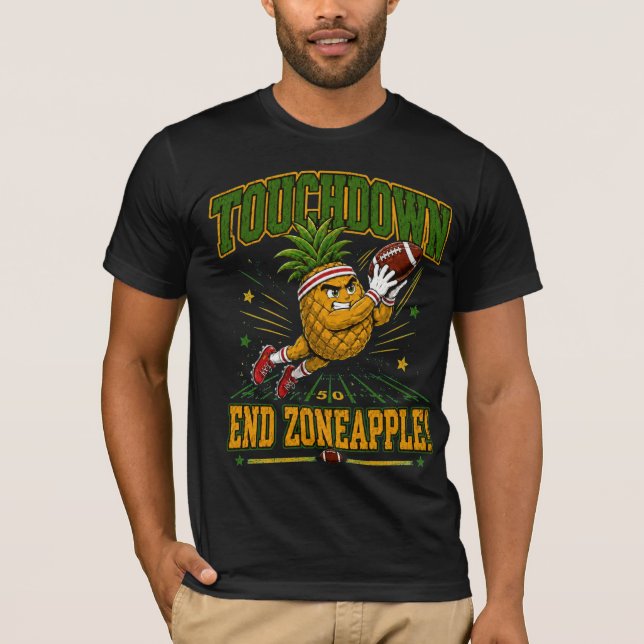 Rolig fotboll  Ananas T Shirt (Framsida)
