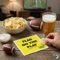 Rolig fotboll "Flagga på spel" Straff-fest