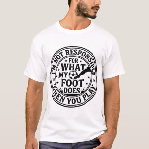 Rolig fotboll fotvarning vintage skjorta design_1 t shirt