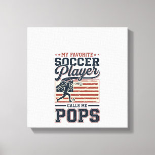 Rolig fotboll pops vintage gravyr tröja design_1 canvastryck