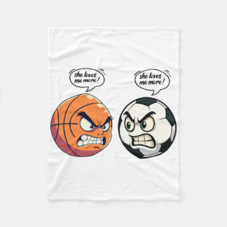 Rolig Fotboll Sketll Flicka Kvinnor Dotter Hon Äls Fleecefilt