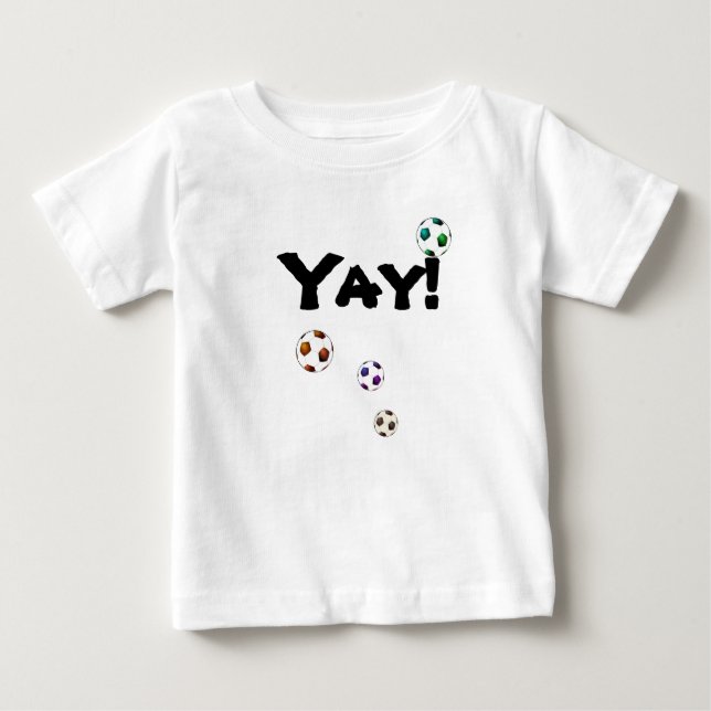 Rolig fotbollboll funky t-shirt (Framsida)