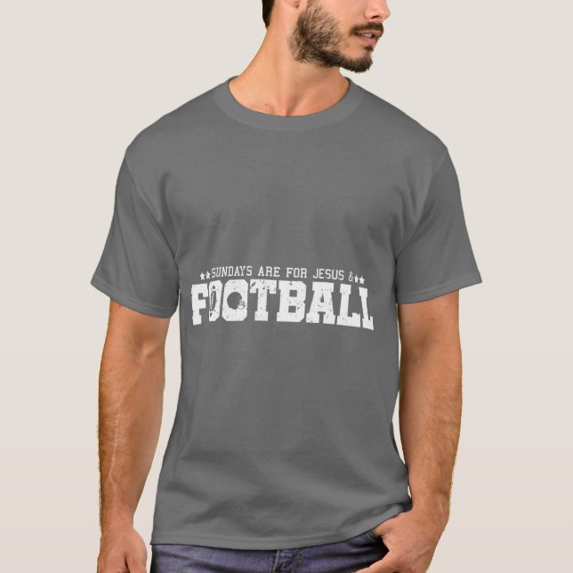 Rolig fotbolls-Jesus T-shirt (Framsida)