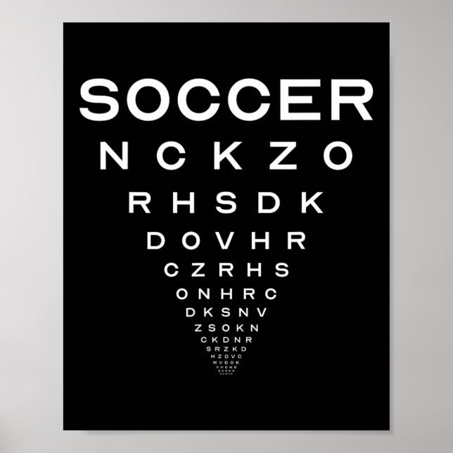 Rolig fotbolls optiker styrelse skämt  poster (Framsidan)