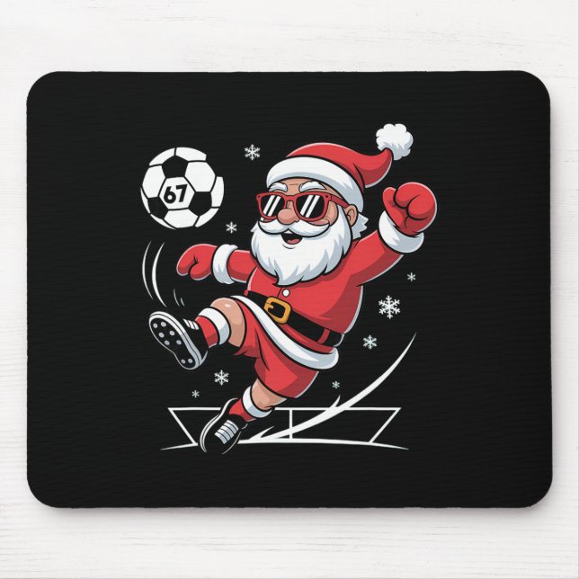 Rolig fotbolls tomte 67 meme jul Xmas pyjamas  Musmatta (Framsidan)