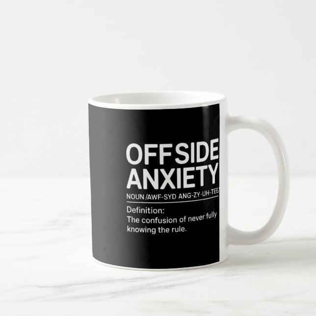 Rolig fotbollsdefinition Fotbollsspelare Tränare O Kaffemugg (Höger)