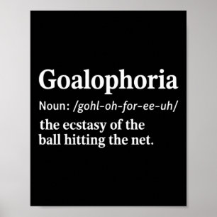 Rolig fotbollsdefinition Fotbollsspelare Tränarmål Poster