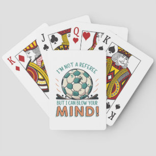 Rolig fotbollsdesign casinokort