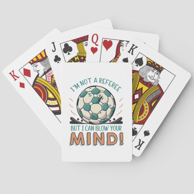 Rolig fotbollsdesign casinokort (Baksidan)