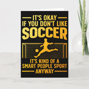 Rolig fotbollsdesign för män och kvinnor Fotbollse Kort