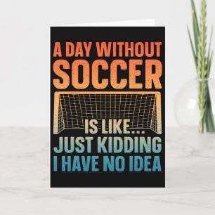 Rolig fotbollsdesign för män och kvinnor fotbollse kort