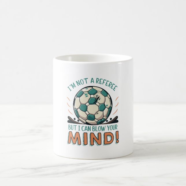 Rolig fotbollsdesign kaffemugg (Center)