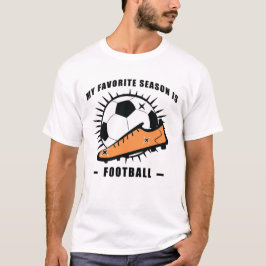 Rolig fotbollsdesign t shirt