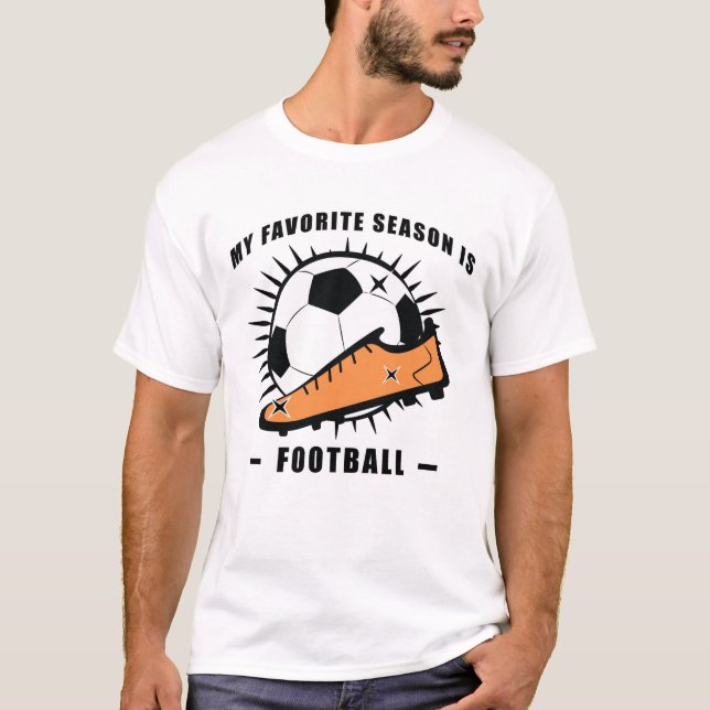 Rolig fotbollsdesign t shirt (Framsida)