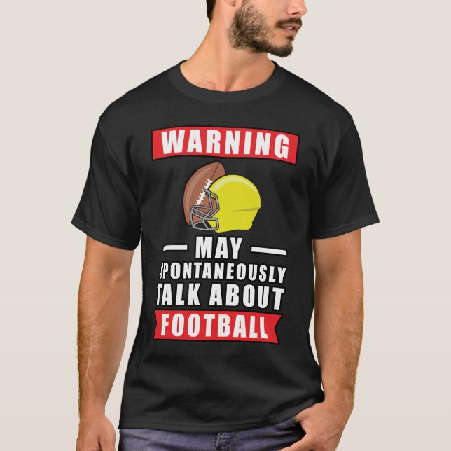 Rolig fotbollsdesign t shirt (Framsida)