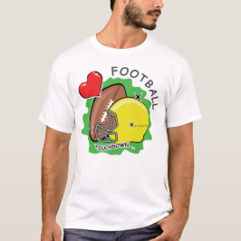 Rolig fotbollsdesign t shirt