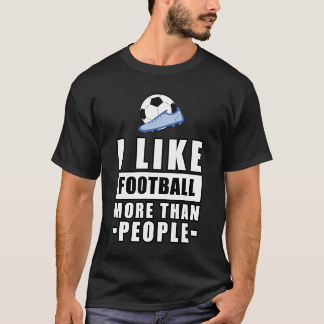 Rolig fotbollsdesign t shirt (Framsida)