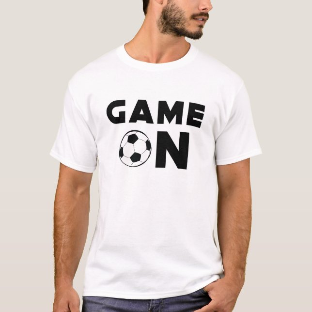 Rolig fotbollsdesign t shirt (Framsida)
