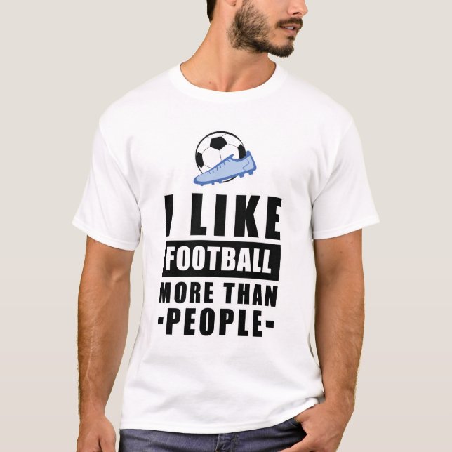 Rolig fotbollsdesign t shirt (Framsida)