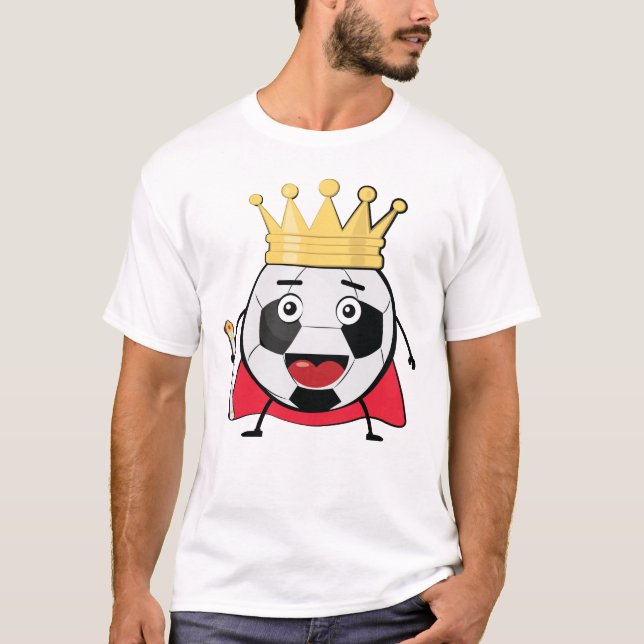 Rolig fotbollsdesign t shirt (Framsida)