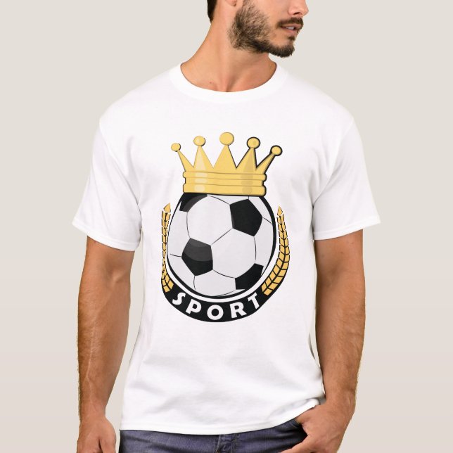 Rolig fotbollsdesign t shirt (Framsida)