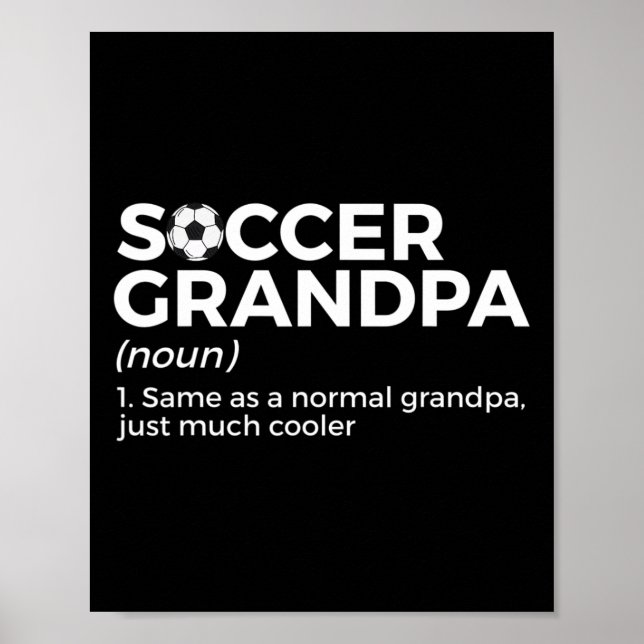 Rolig fotbollsfarfar definition poster (Framsidan)