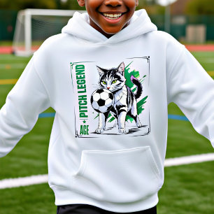 Rolig fotbollskatt-tröja – present till fotbollsfa t shirt