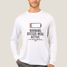 Rolig fotbollsläge Aktivt låg batterinivå nödställ T Shirt
