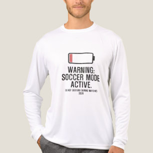 Rolig fotbollsläge Aktivt låg batterinivå nödställ T Shirt